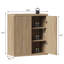 Armoire d'appoint avec tablettes réglables Cesiro-1623925769-1635205833