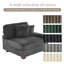 Upholstered Side Chair with Footstool-267339699
