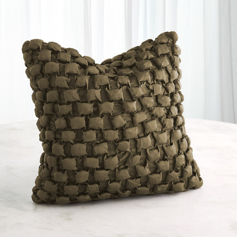 Square Pillow Cover & Insert, Green