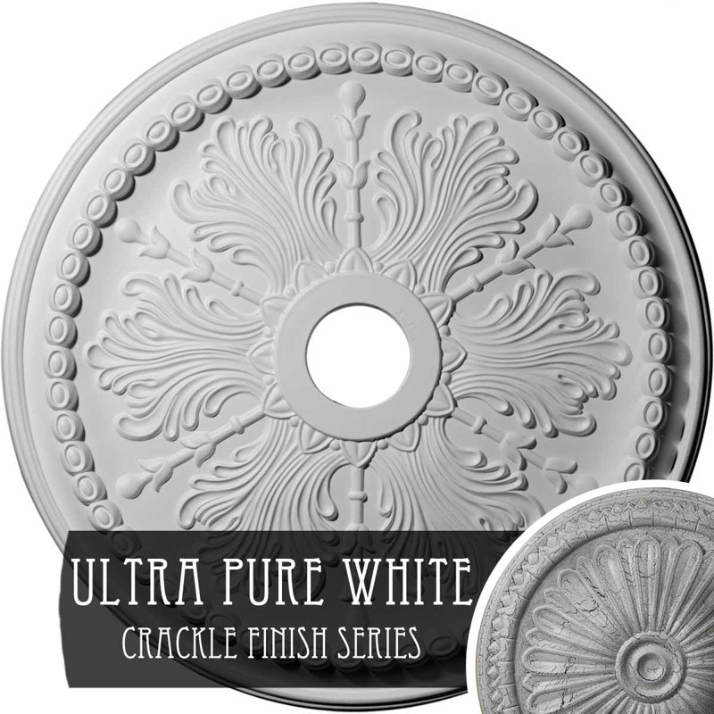 Médaillon de plafond Endurathane Winsor, DO 27 1/2 po x P 4 po x P 1 1/2 po (convient aux auvents jusqu'à 4 po)