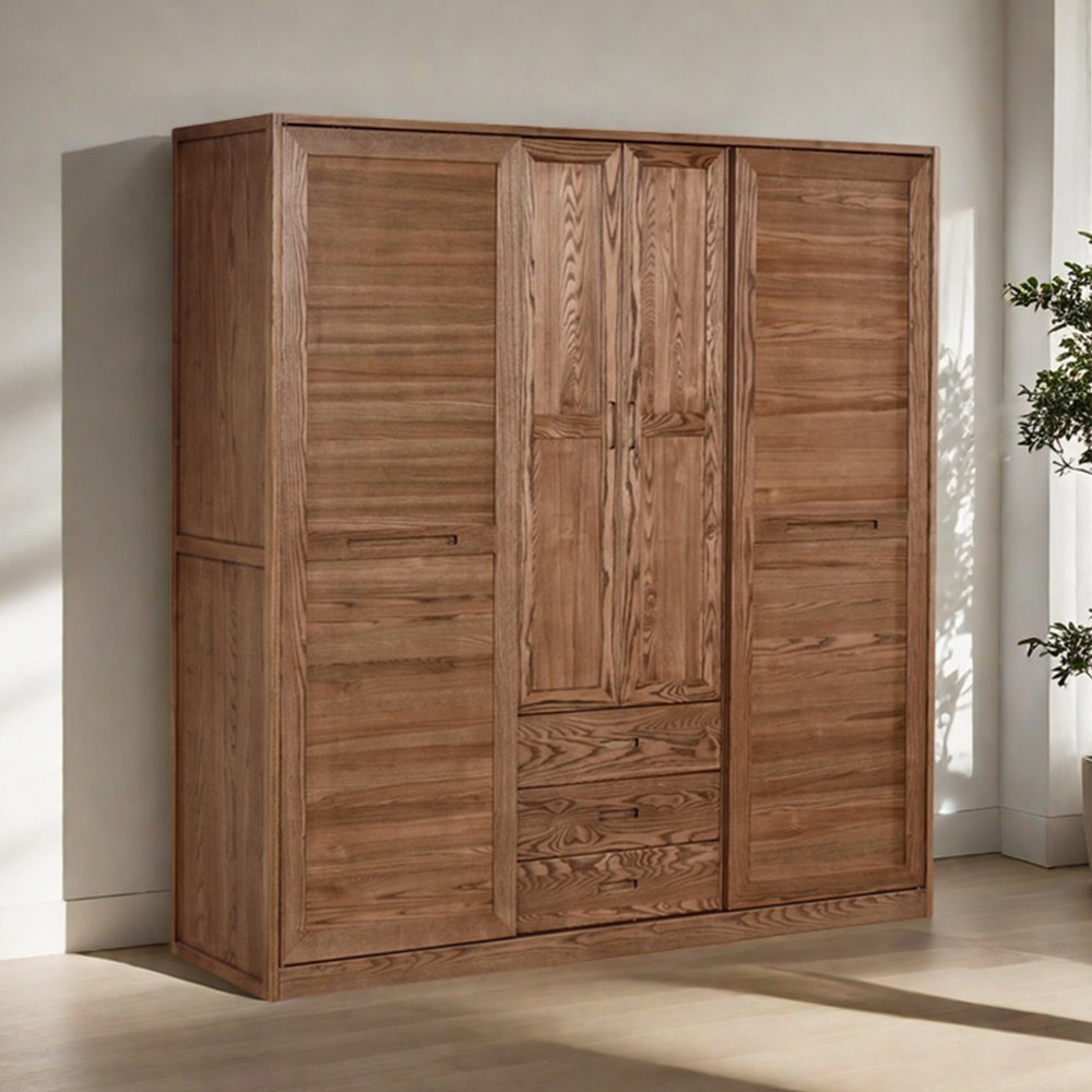 Parttlion American style country style bedroom wardrobe Wayfair