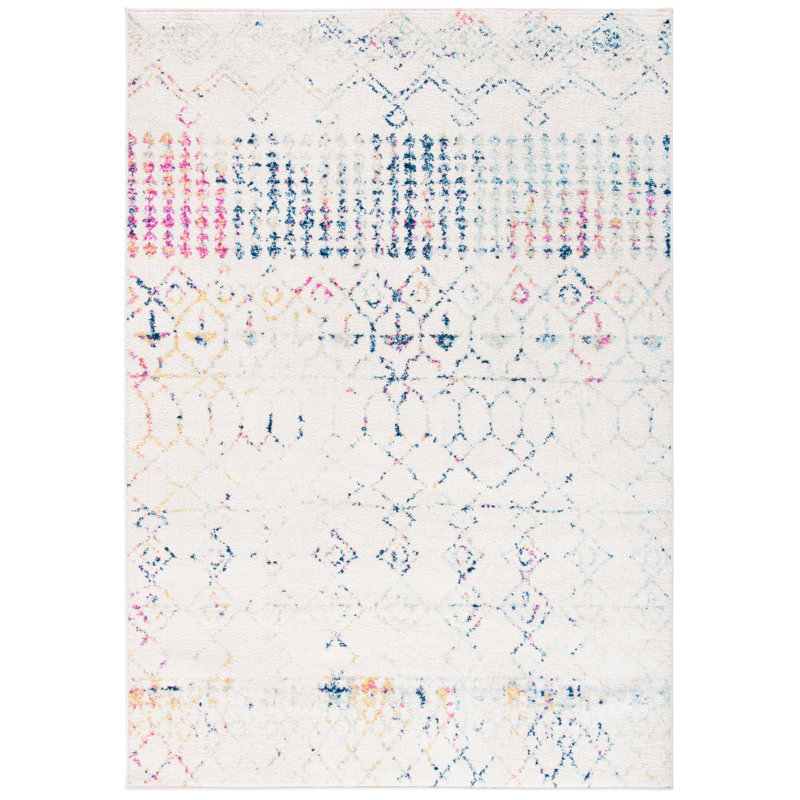 Tamura Geometric Hand Woven 200cm X 300cm Area Rug, Rectangle 122 x 183 cm