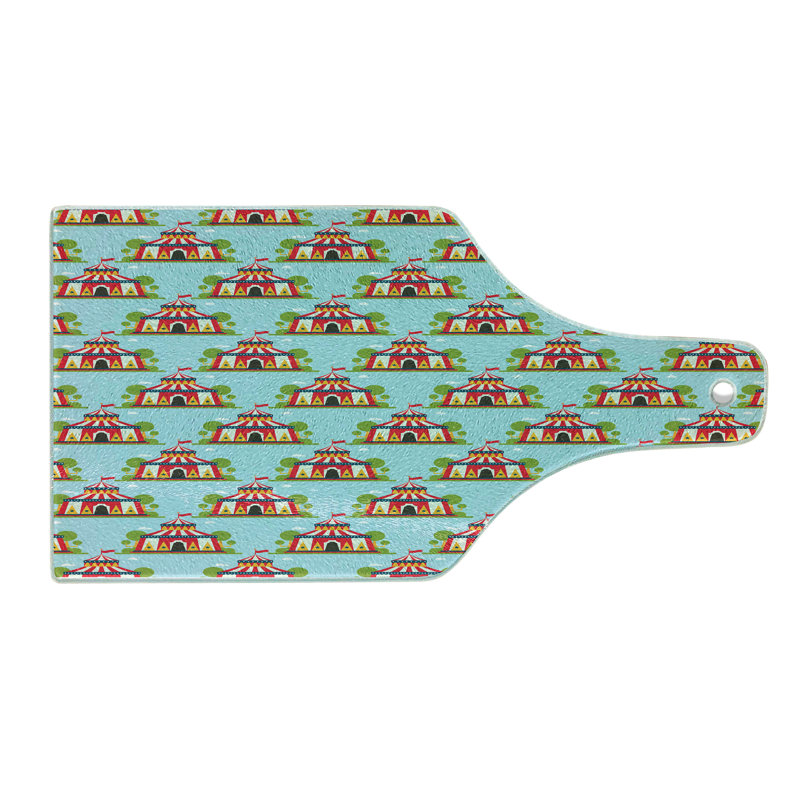 East Urban Home Glass Circus Cutting Board