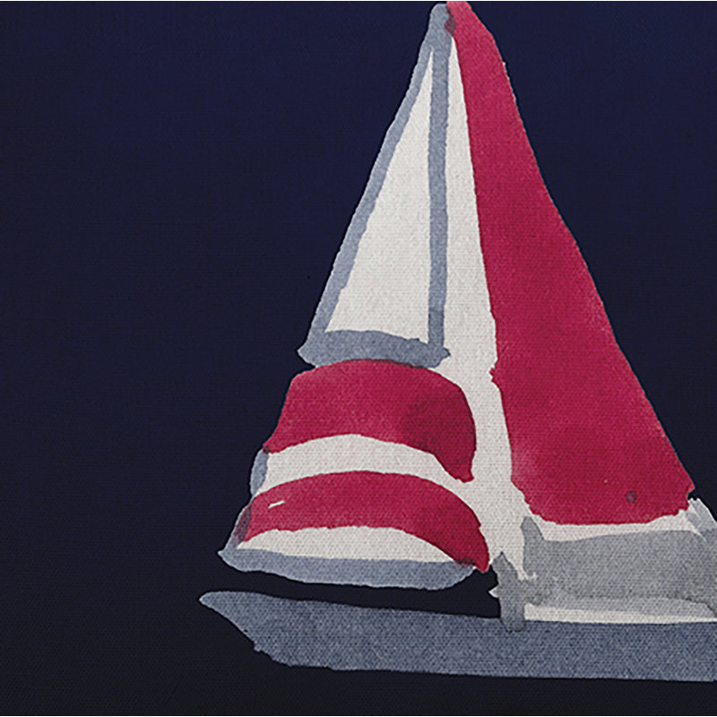 Housse de coussin d'extérieur Sail Away, Bleu marine