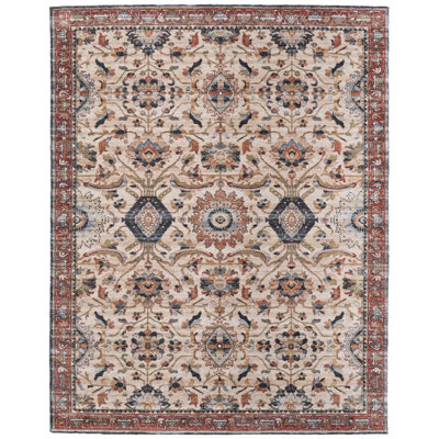 Rockett Traditional Medallion Area Rug