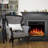 35.35“ Electric Fireplace with Remote Control-1588213773
