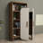 Modern Bookshelf with Numerous Shelves, Walnut & Cream Color, 35.4 x 51.9 x 12.6 inches | 100% Melamine Coated Particle Board, Thickness: 0.7 inches | Wall-Mountable, 99 Lbs Weight Capacity, Stylish & Functional Design-1412859036