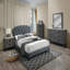 Mobilier de chambre à coucher de style contemporain avec table de chevet à tiroirs de couleur contemporaine