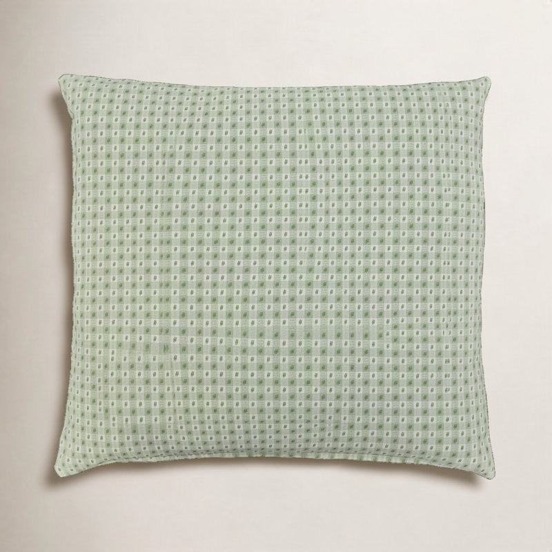 Calluna 22" x 22" Cotton Accent Pillow, Green