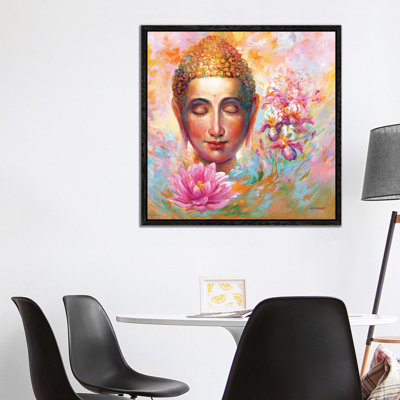 Buddha by Leon Devenice - Floater Frame Gallery-Wrapped Canvas Giclée on Canvas