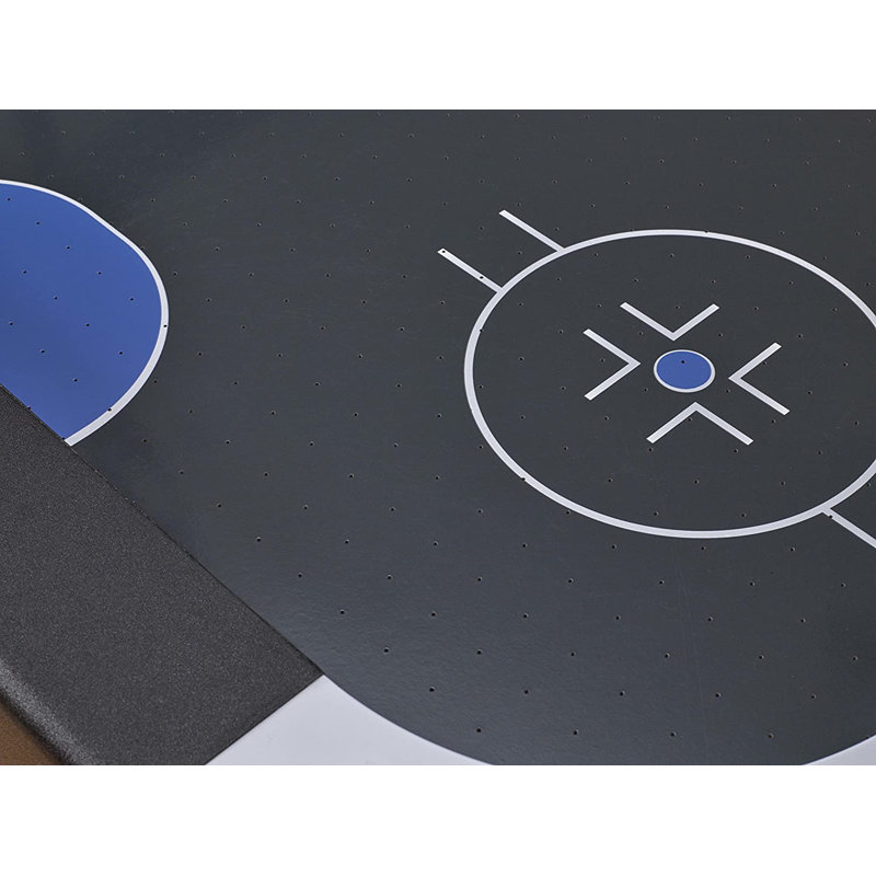 72" Black and Silver Air Hockey Table with LED Lights