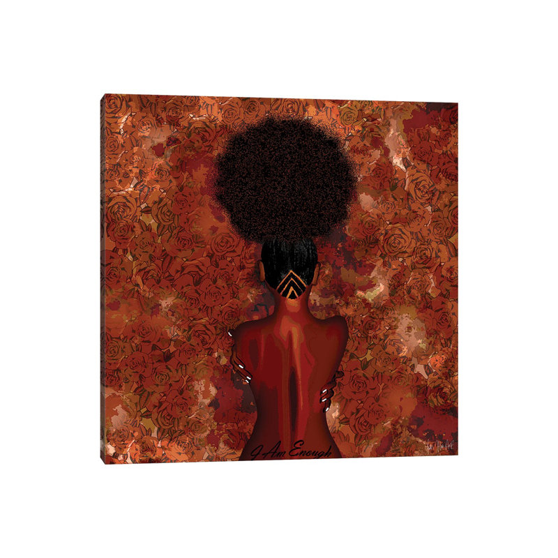 I Am Enough by Faith With An E - Wrapped Canvas Print, 45.72 cm H x 45.72 cm W x 1.91 cm D