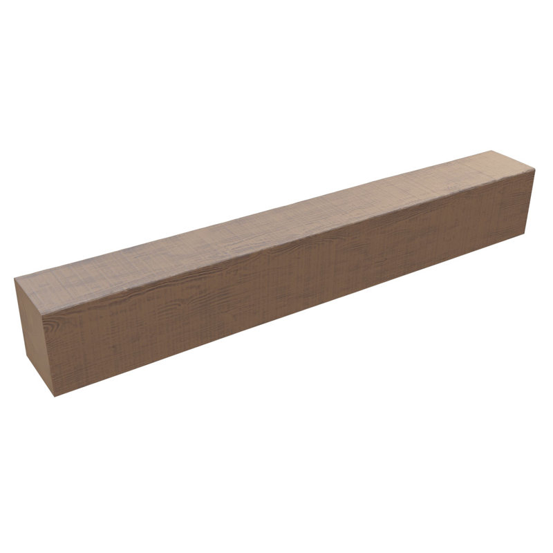 Manteau de cheminée Rustic Sawn Heritage Timber, Grès, H 5,5 po x l 90 po x P 7,5 po
