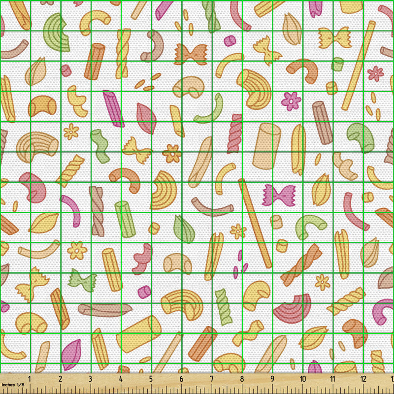 Charlann Rigatoni Ravioli Penne Noodles Multi-Purpose Fabric