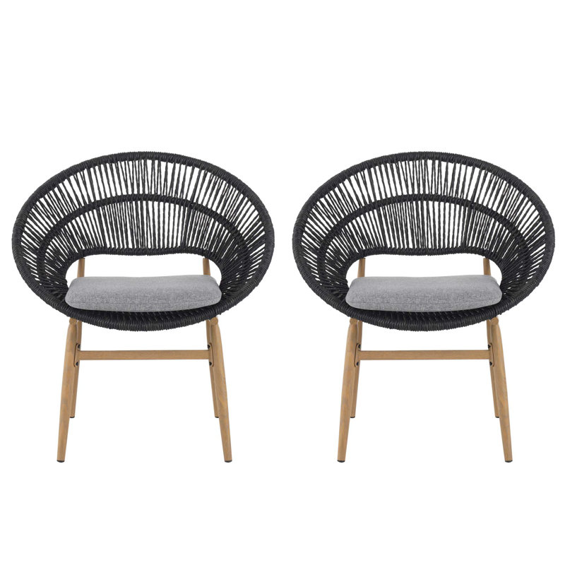 Chaise de salle à manger Cyril, Gris / Noir