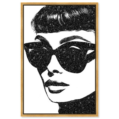 «She Shines Redo of Mod Woman», art mural sur toile par Art Remedy