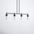 Washington Mews 34" W Metal 4-Light Kitchen Island Pendant with Clear Glass Shades-793880088