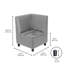 Chaises de coin modulaires Kid Comfort, paquet de 2, gris-124164500