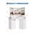 Corner Makeup Vanity Desk with LED Mirror & Lights, Fluted Design Vanity Table with Drawers, Storage Cabinets-507912396