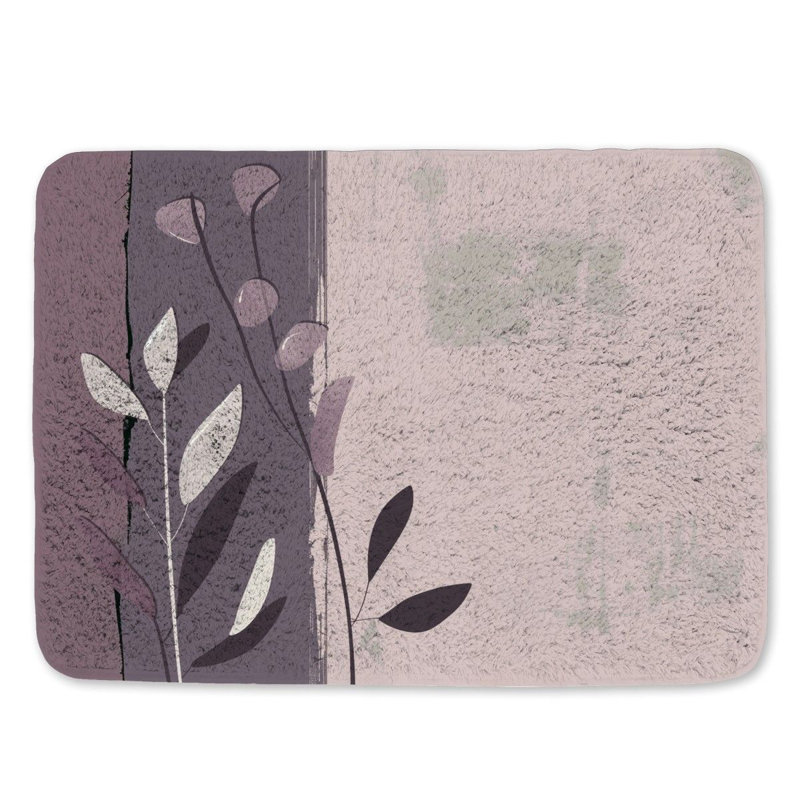 Emra Microfiber / Microsuede Non-Slip Bath Mat, 21" W x 34" L