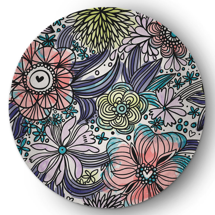 Chenille Floral Indoor Rug