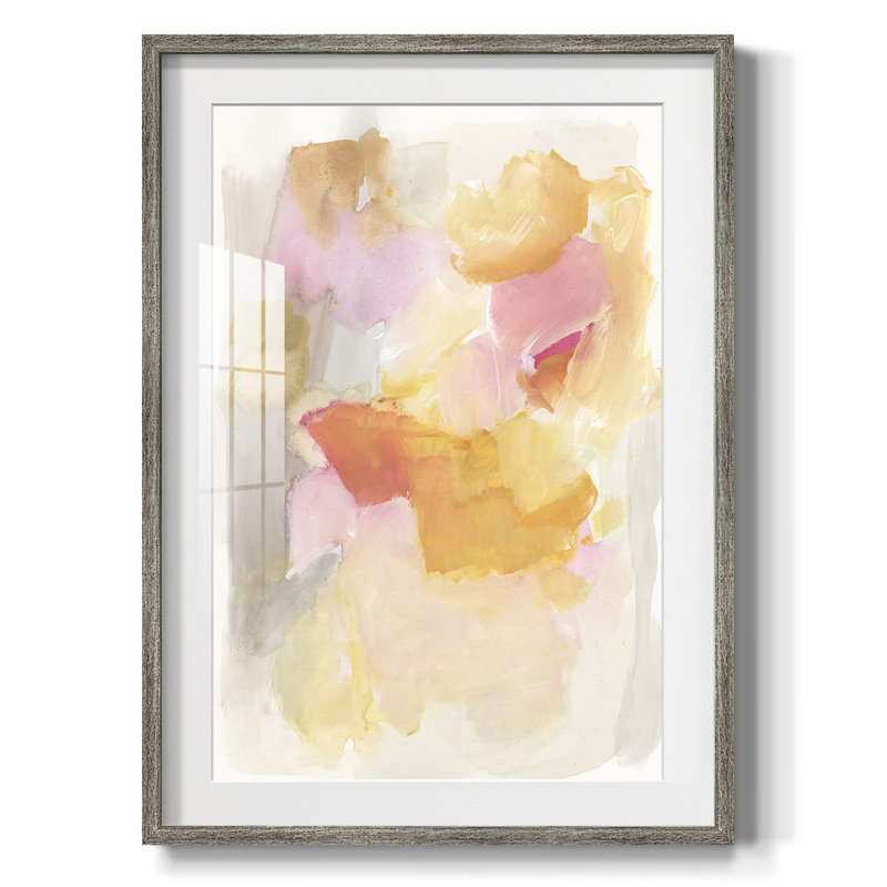 Warm Petals I - Impression encadrée, Vieilli, H 28,5 po x l 20,5 po