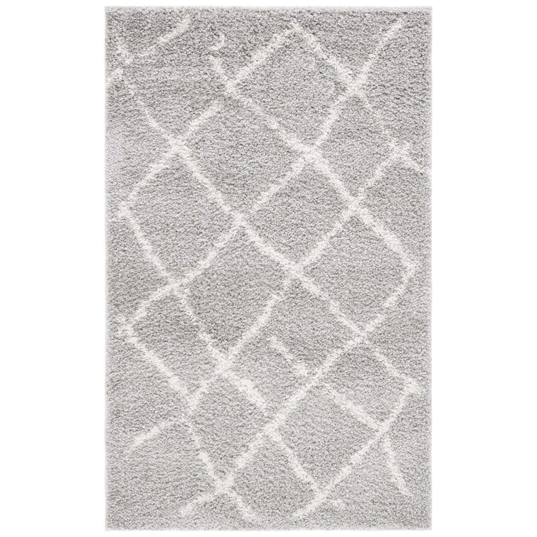 Zettie Berber Shag Performance Geometric Rug