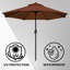 Parasol de marché 9 'avec manivelle et inclinaison Jaenis-1068060517