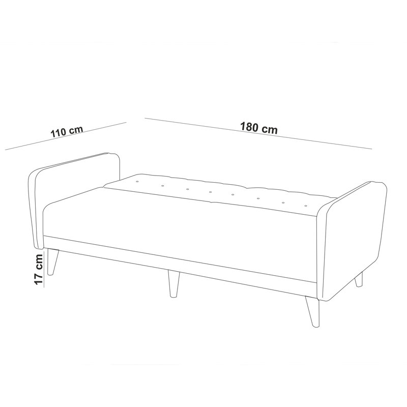 Ensemble de salon inclinable 2 pièces Sova, 100 % lin vert