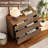 Union Rustic Modern Minimalist Wooden Nightstand Set Of 2,31.5" Large End Table With 3 Drawers,Reeded Design Bedside Table For Bedroom, Living Room,Entryway-1952325933