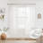 Semi Sheer Scalloped Edge White Coastal Beach Window Curtains for Living Room Bedroom 2 Panels Rod Pocket-1854734669-1869890795