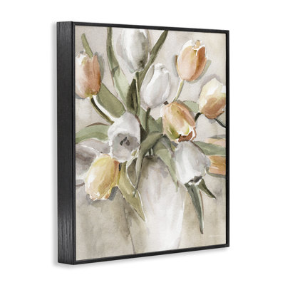 «Peach Tulips Bouquet», estampe numérique de Carol Robinson