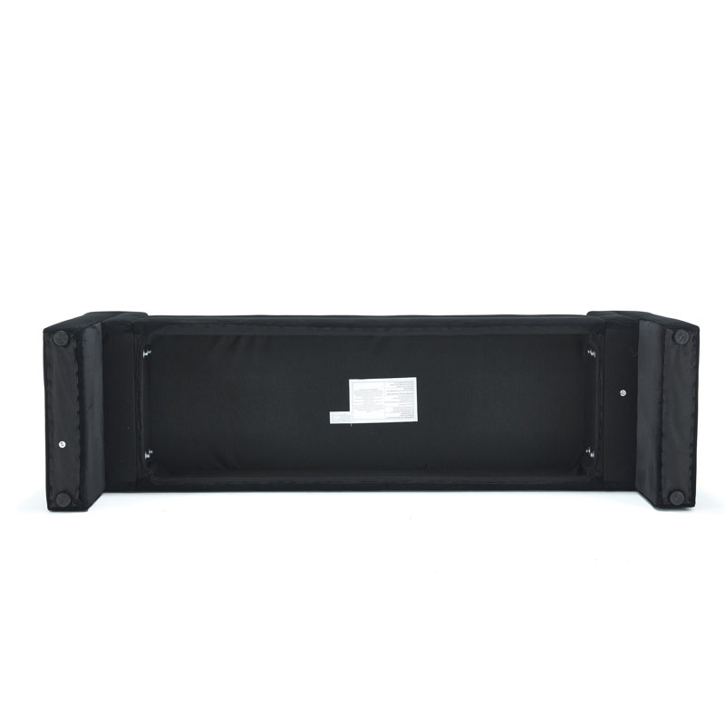 Banc de rangement 60 pouces, Noir