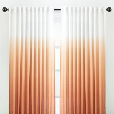 Carolie Ombre Semi-Sheer Rod Pocket Curtains