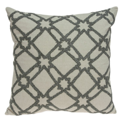Parkland Collection Cora Beige Throw Pillow