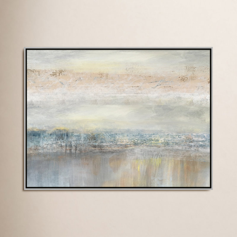 «Electra From A Distance» par Nan - reproduction d'art, Toile encadrée, H 31,5 po x l 41,5 po, Argent argent