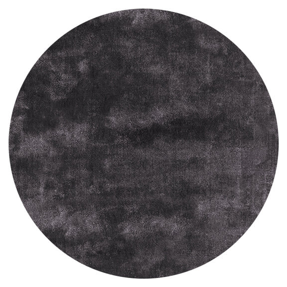 Ground Control Area Rug in Gray, Round 4'11"