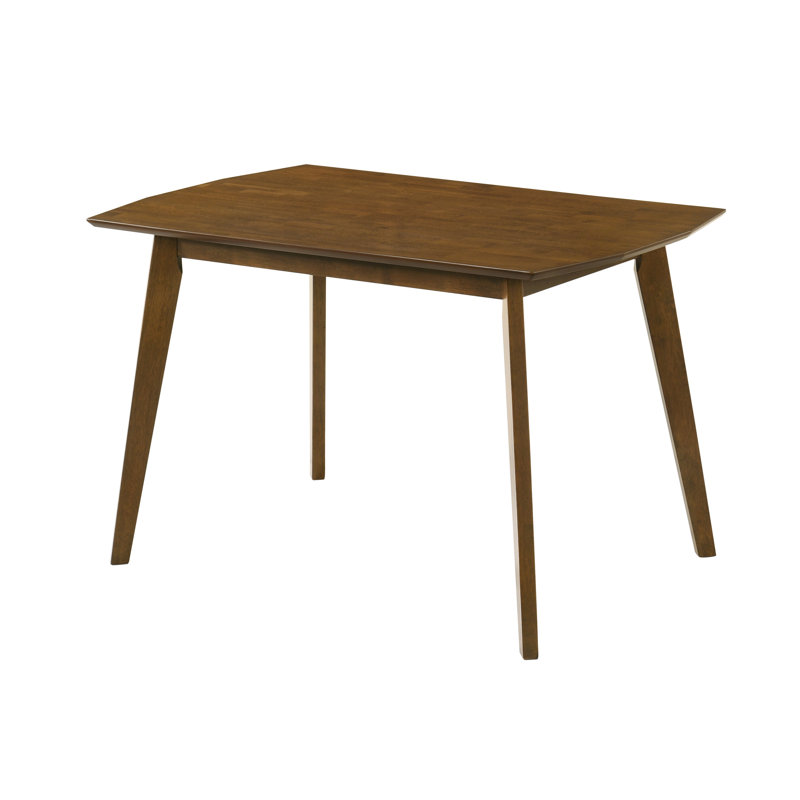 Bois de noyer moderne Amaris Table de salle à manger à base évasée - 4 places