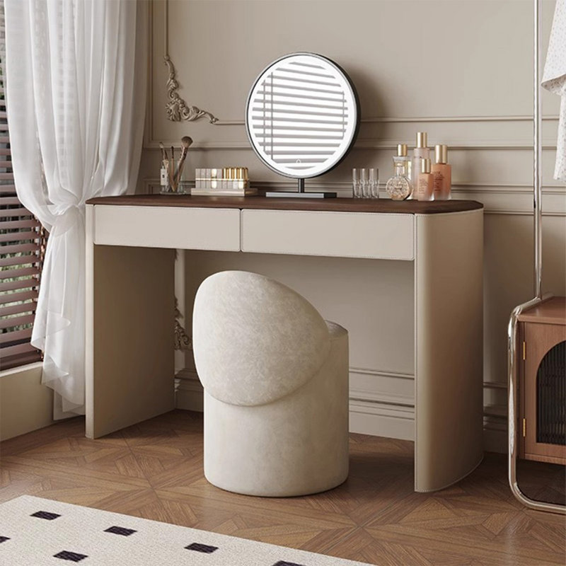 Makeup Vanity with Light mirror,2 drawers,Power Outlet