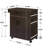 Latitude Run® Shelby Rolling Kitchen Cart With Storage Cabinet-119243789