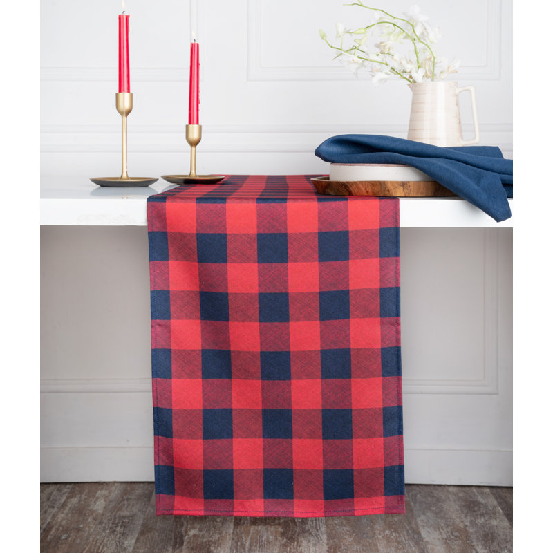 Table D'Moksha Homes Buffallo Check 4 juillet, Rectangle 72 po