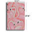 «Pink Flamingo Harmony», art mural sur toile