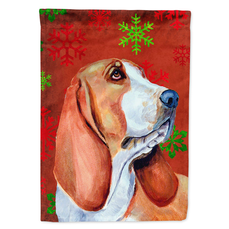 Drapeau rouge et vert Vart, Basset hound 4