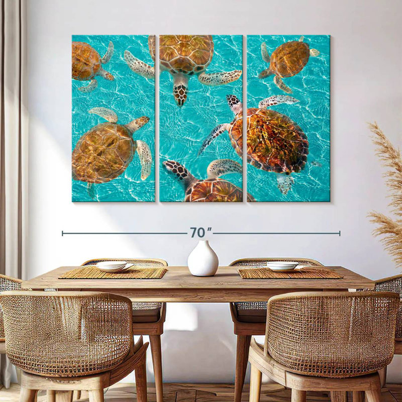 Brampt Turtles, 42" H x 65" W
