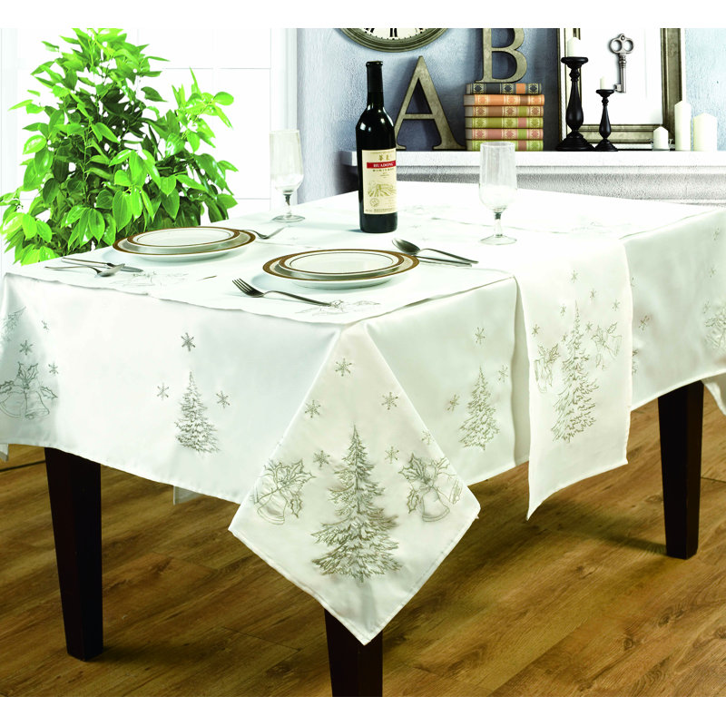 FESTIVE Raven Tablecloth, 178cm W x 228cm L