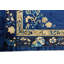 Antique Peking Chinese Floral Blue 1920s Rug
