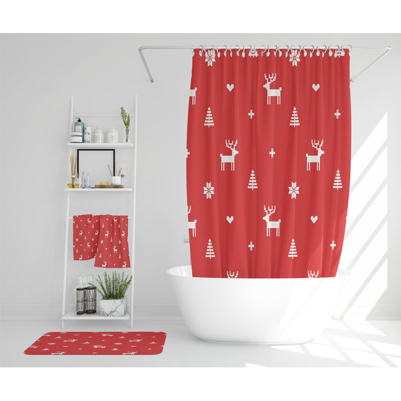 Kanisha Polyester Shower Curtain Set