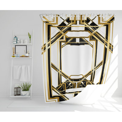 Kizzie Polyester Shower Curtain
