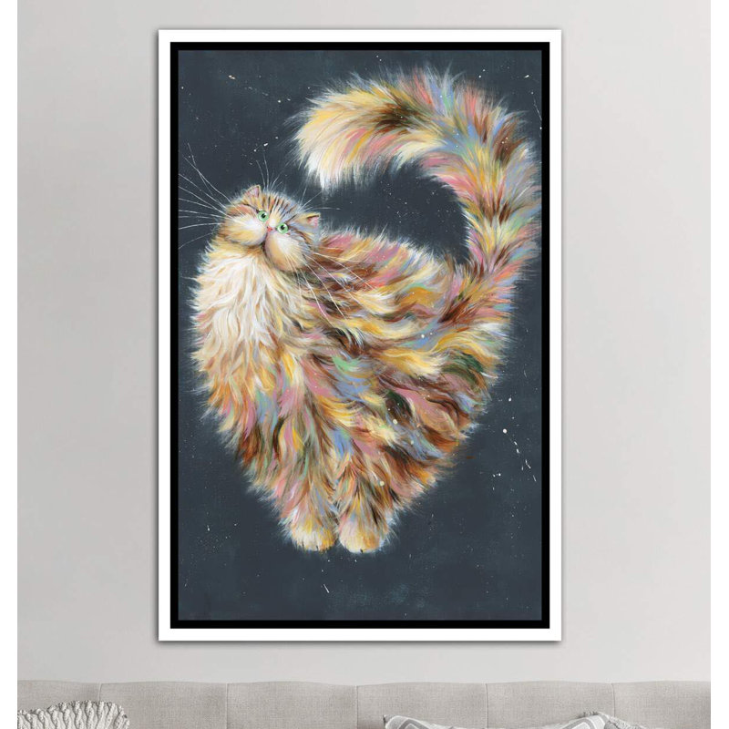 Patapoufette par Kim Haskins-impression d’art graphique, H 26 po x l 18 po x P 1,5 po, Toile blanche encadrée