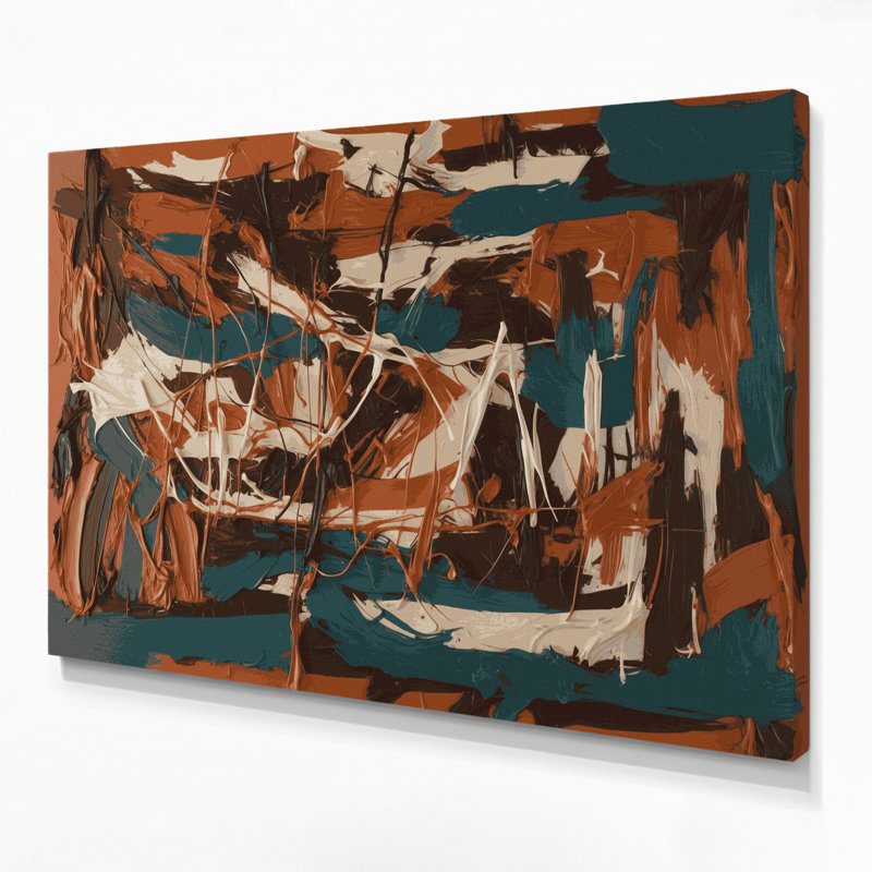 Art mural sur toile Neo Expressionism 98, H 12 po x l 18 po